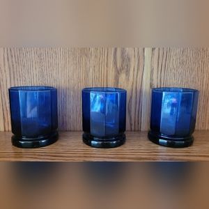 Vintage Anchor Hocking Blue Glasses